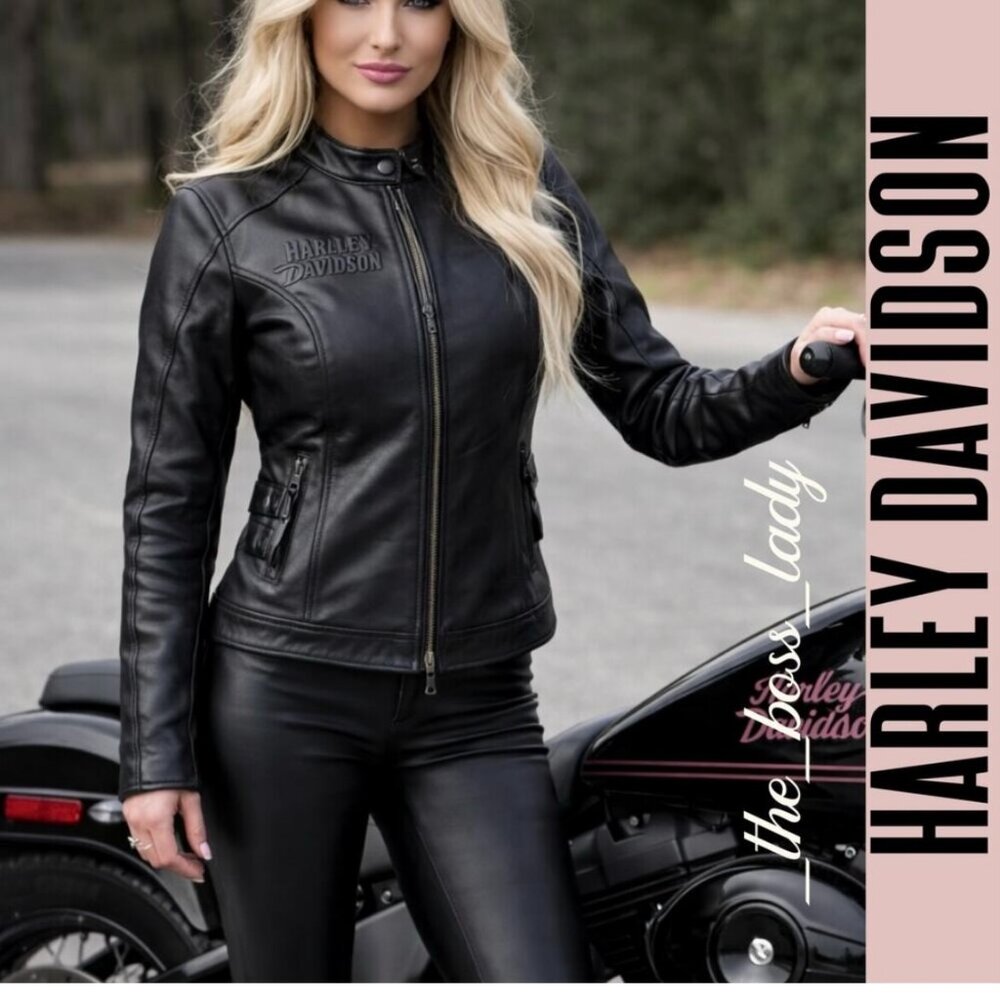 Harley-Davidson THE BOSS LADY leather jacket black